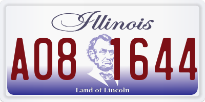 IL license plate A081644