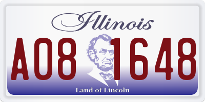 IL license plate A081648