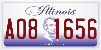 IL license plate A081656