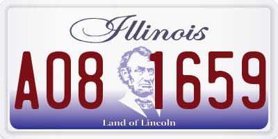 IL license plate A081659