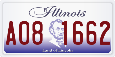 IL license plate A081662