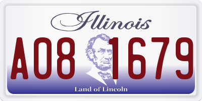 IL license plate A081679