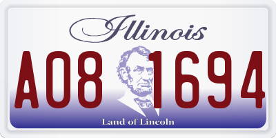 IL license plate A081694