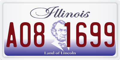 IL license plate A081699