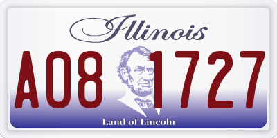 IL license plate A081727