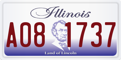 IL license plate A081737