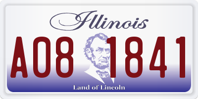IL license plate A081841