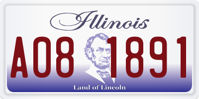 IL license plate A081891
