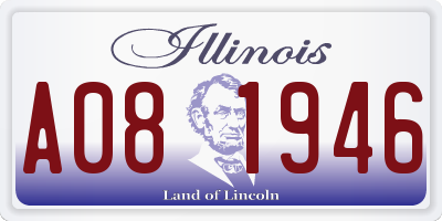 IL license plate A081946