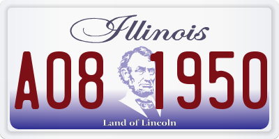 IL license plate A081950