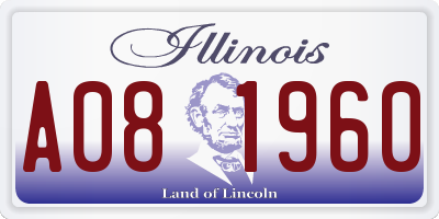 IL license plate A081960