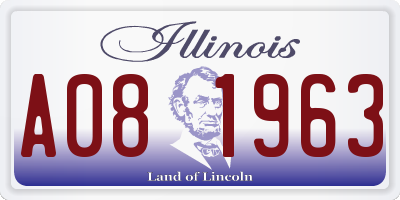 IL license plate A081963