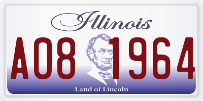 IL license plate A081964