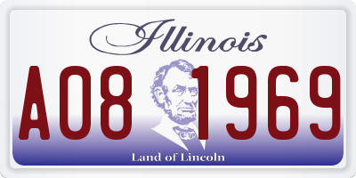 IL license plate A081969