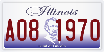 IL license plate A081970