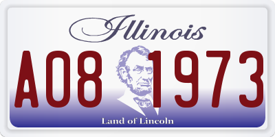 IL license plate A081973