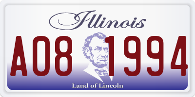 IL license plate A081994