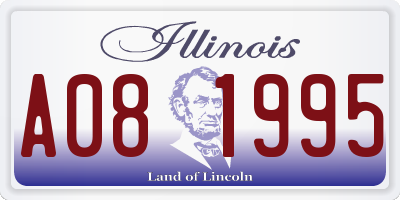 IL license plate A081995