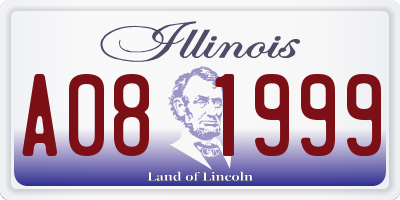 IL license plate A081999