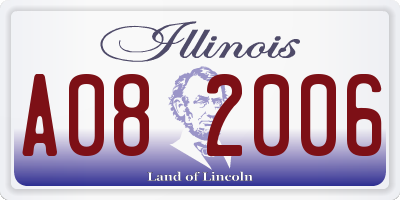 IL license plate A082006