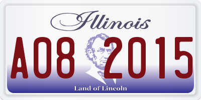 IL license plate A082015