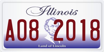 IL license plate A082018