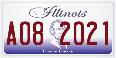IL license plate A082021