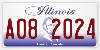 IL license plate A082024