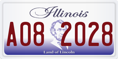 IL license plate A082028