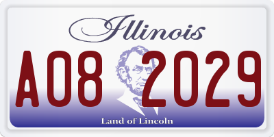 IL license plate A082029