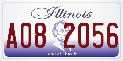 IL license plate A082056