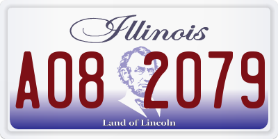 IL license plate A082079