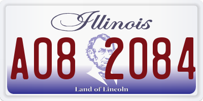 IL license plate A082084