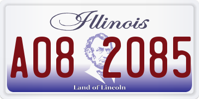 IL license plate A082085
