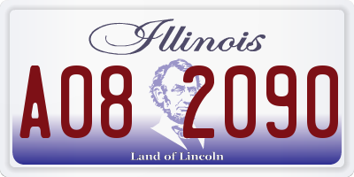 IL license plate A082090