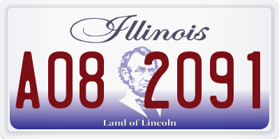 IL license plate A082091