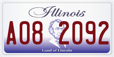 IL license plate A082092