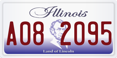 IL license plate A082095