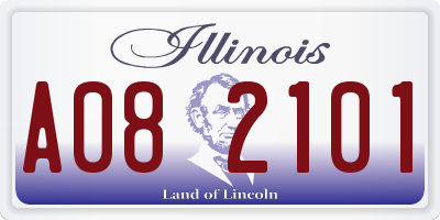 IL license plate A082101