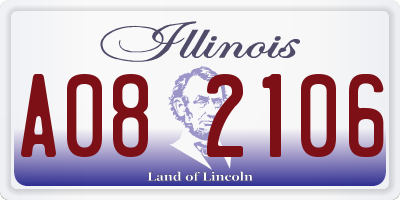 IL license plate A082106