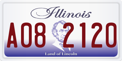 IL license plate A082120