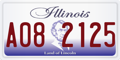 IL license plate A082125
