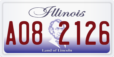 IL license plate A082126
