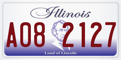 IL license plate A082127