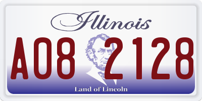 IL license plate A082128