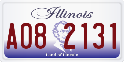 IL license plate A082131