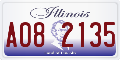 IL license plate A082135