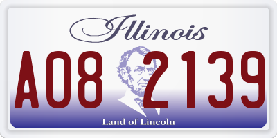 IL license plate A082139
