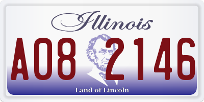 IL license plate A082146