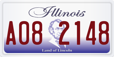IL license plate A082148